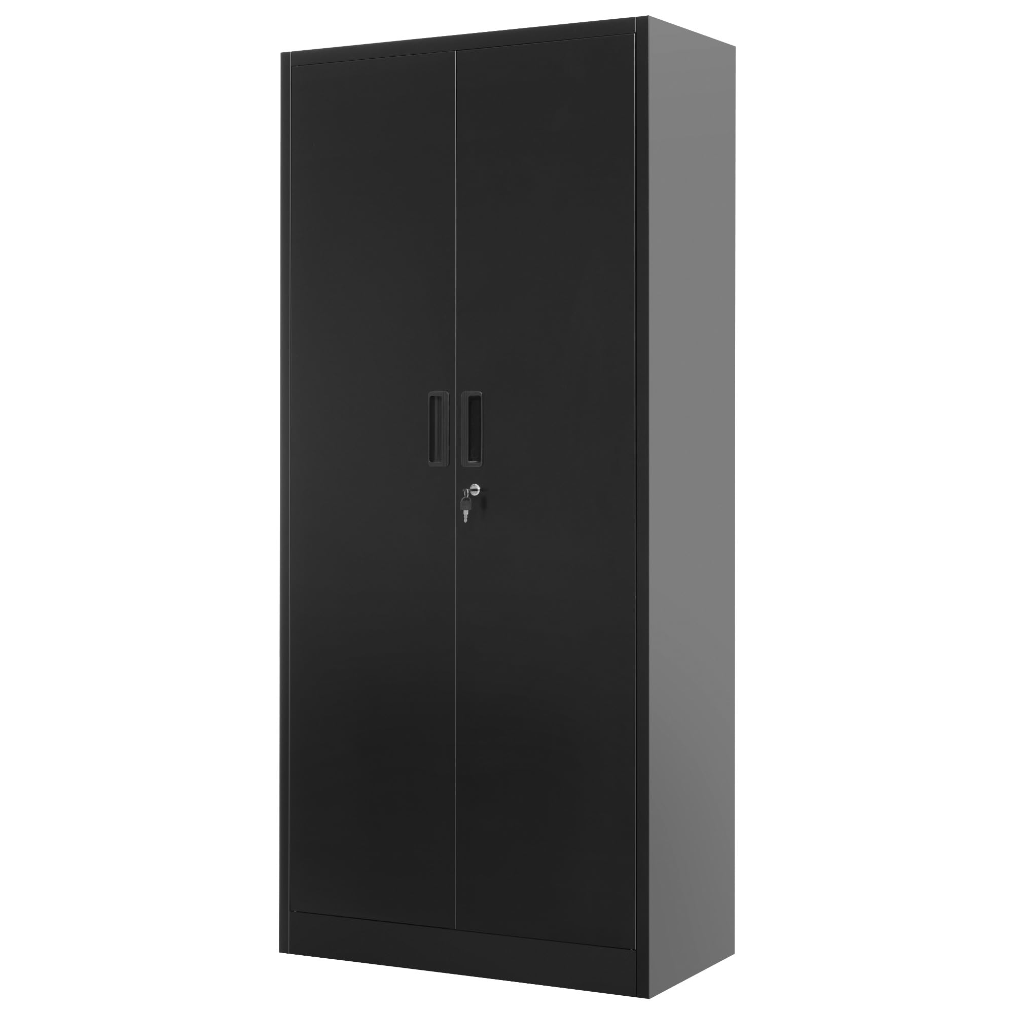 Amazon.co.jp: スチール書庫 両開き書庫 高さ180×幅80×奥行40cm 鍵付き